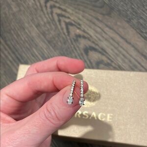 Silver Cubic Zirconia Drop Earrings